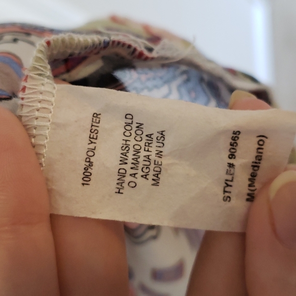 Multicolor high low tank top, size M - Picture 4 of 4